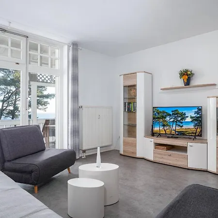 Apartment Strandidyll Ap 10, Balkon Mit Meerblick, Strandkorb